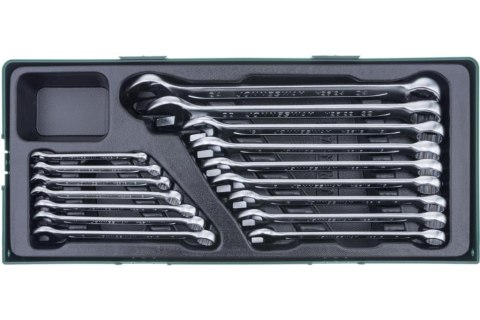 Jonnesway Zestaw 16szt. kluczy płasko-oczkowych 6-24mm we wkładce plastikowej W26116SP Jonnesway Zestaw 16szt. kluczy płasko-oczkowych 6-24mm we wkładce plastikowej W26116SP