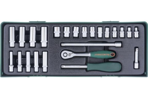 Jonnesway Zestaw 25szt. narzędzi 1/4" we wkładce plastikowej S04H2125SP Jonnesway Zestaw 25szt. narzędzi 1/4" we wkładce plastikowej S04H2125SP