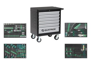 Quatros Wózek 6-szufladowy QS17062 z zestawem 188szt. narzędzi QS17062-188SV