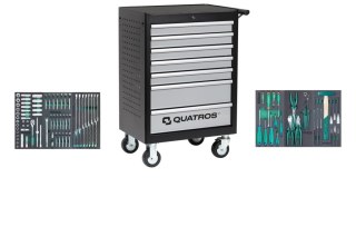 Quatros Wózek 7-szufladowy QS17072 z zestawem 120szt. narzędzi QS17072-120KV
