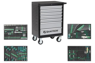 Quatros Wózek 7-szufladowy QS17072 z zestawem 188szt. narzędzi QS17072-188SV