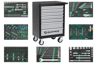 Quatros Wózek 7-szufladowy QS17072 z zestawem 236szt. narzędzi QS17072-236SV