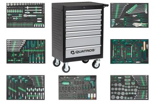 Quatros Wózek 7-szufladowy QS17072 z zestawem 295szt. narzędzi QS17072-295SV