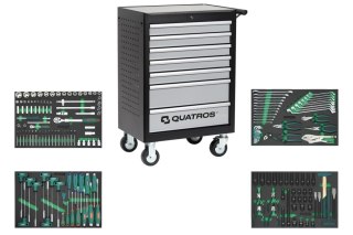 Quatros Wózek 7-szufladowy QS17073 z zestawem 188szt. narzędzi QS17073-188SV