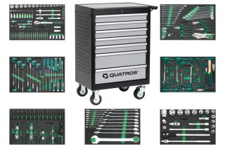 Quatros Wózek 7-szufladowy QS17073 z zestawem 236szt. narzędzi QS17073-236SV