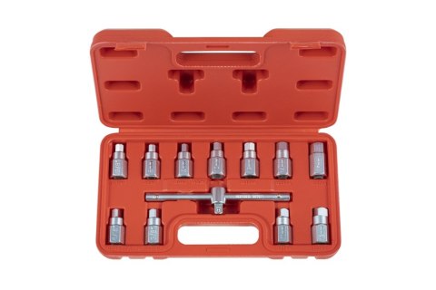 Quatros Zestaw 12szt. kluczy do korka oleju 3/8" QS60500 Quatros Zestaw 12szt. kluczy do korka oleju 3/8" QS60500