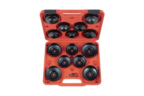 Quatros Zestaw 15szt. kluczy nasadowych do filtrów oleju QS60037 Quatros Zestaw 15szt. kluczy nasadowych do filtrów oleju QS60037