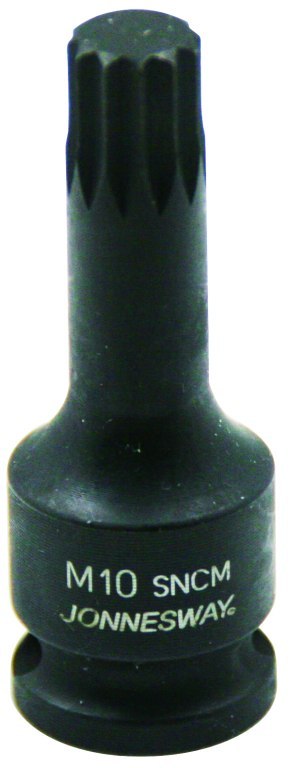 Jonnesway Bit udarowy SPLINE M10 x 100mm z nasadką 1/2" S16A4510 Jonnesway Bit udarowy SPLINE M10 x 100mm z nasadką 1/2" S16A4510
