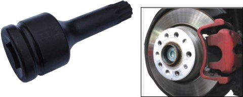 Jonnesway Bit udarowy SPLINE M18 x 105mm z nasadką 3/4" VW/AUDI AN010202 Jonnesway Bit udarowy SPLINE M18 x 105mm z nasadką 3/4" VW/AUDI AN010202
