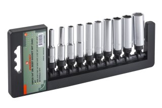 Jonnesway Zestaw 10szt. nasadek długich 1/4" 6-kątnych calowych S05HD2210S