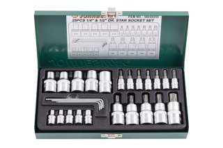 Jonnesway Zestaw 25szt. bitów TORX i nasadek E-TORX S06H425S