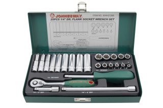 Jonnesway Zestaw 25szt. narzędzi 1/4" S04H2125S