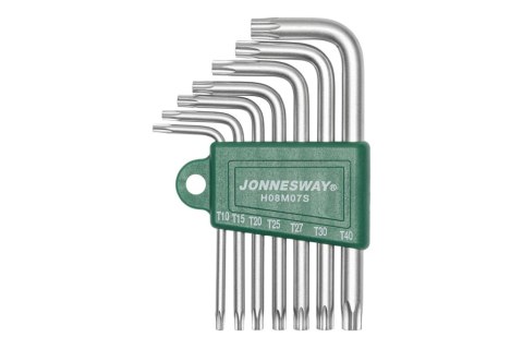 Jonnesway Zestaw 7szt. kluczy wpustowych TORX giętych T10-T40 H08M07S Jonnesway Zestaw 7szt. kluczy wpustowych TORX giętych T10-T40 H08M07S