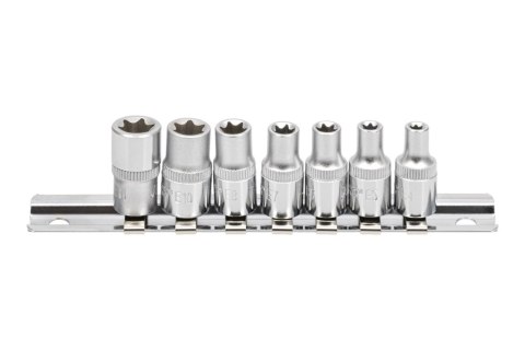 Jonnesway Zestaw 7szt. nasadek 1/4" E-TORX S06H27S Jonnesway Zestaw 7szt. nasadek 1/4" E-TORX S06H27S