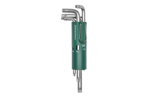 Jonnesway Zestaw 8szt. kluczy wpustowych TORX giętych długich (w obsadzie) T10-T50 H09ST108S Jonnesway Zestaw 8szt. kluczy wpustowych TORX giętych długich (w obsadzie) T10-T50 H09ST108S