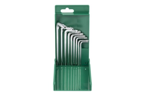Jonnesway Zestaw 9szt. kluczy wpustowych TORX giętych z otworem T10-T50 H08MTP09S Jonnesway Zestaw 9szt. kluczy wpustowych TORX giętych z otworem T10-T50 H08MTP09S