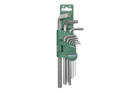 Jonnesway Zestaw 9szt. kluczy wpustowych ampulowych giętych długich 1.5-10mm H02SM109S Jonnesway Zestaw 9szt. kluczy wpustowych ampulowych giętych długich 1.5-10mm H02SM109S