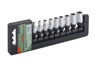 Jonnesway Zestaw 9szt. nasadek 1/4" 6-kątnych calowych S05H2209S
