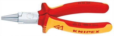 KNIPEX Szczypce okrągłe, VDE, 160mm, 22 06 160, KNIPEX