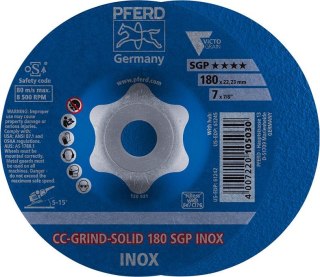 PFERD Sciernica tarcz.CC-GRIND Solid SGP INOX 180mm PFERD