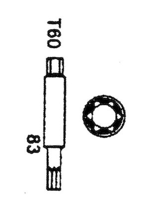 Jonnesway Klucz do amortyzatorów TORX T60 AN050011-83