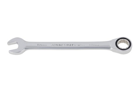 Jonnesway Klucz płasko-oczkowy z grzechotką 17mm W45117 Jonnesway Klucz płasko-oczkowy z grzechotką 17mm W45117
