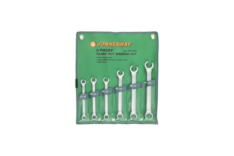 Jonnesway Zestaw 6szt. kluczy oczkowych otwartych 8-19mm W24106S Jonnesway Zestaw 6szt. kluczy oczkowych otwartych 8-19mm W24106S