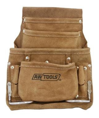 AWTools Kieszeń narzędziowa 10-przegród skórzana AW30603