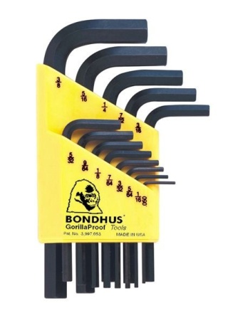 Bondhus Zestaw kluczy imbusowych calowych ,050 - 3/8" 13szt. BO12237