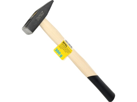 Drel Młotek ślusarski 300 g, trzonek drewniany CON-HHM-0030