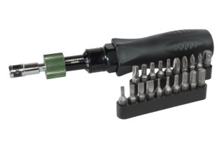 Jonnesway Wkrętak dynamometryczny 1/4" 0.2-1.2Nm z zestawem bitów T350212
