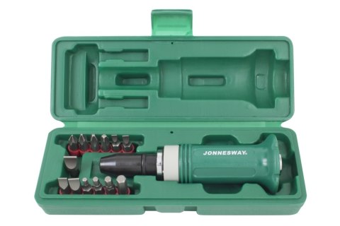 Jonnesway Wkrętak udarowy 1/2" z osłoną z zestawem 13 bitów AG010138