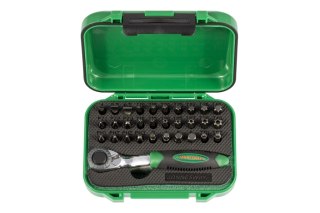 Jonnesway Zestaw 30szt. bitów wzmocnionych z grzechotką mini 1/4" RD01032S