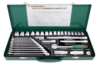 Jonnesway Zestaw 36szt. narzędzi 3/8" S04H3536S