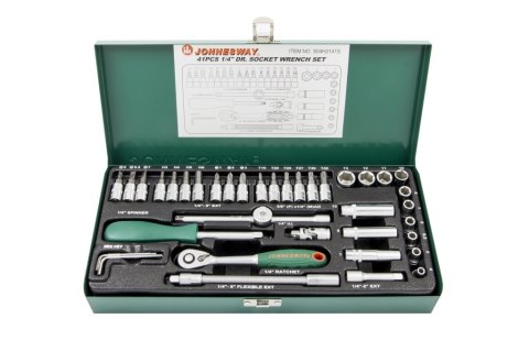 Jonnesway Zestaw 41szt. narzędzi 1/4" S04H2141S Jonnesway Zestaw 41szt. narzędzi 1/4" S04H2141S