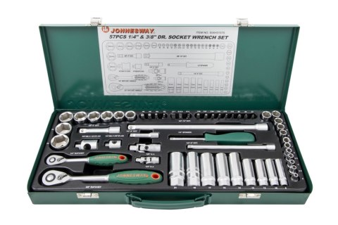 Jonnesway Zestaw 57szt. narzędzi 1/4" i 3/8" S04H3157S Jonnesway Zestaw 57szt. narzędzi 1/4" i 3/8" S04H3157S