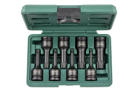 Jonnesway Zestaw 8szt. bitów udarowych TORX z nasadką 1/2" S06A408S Jonnesway Zestaw 8szt. bitów udarowych TORX z nasadką 1/2" S06A408S