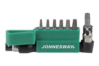 Jonnesway Zestaw bitów 1/4" TORX L=30mm z uchwytem S08H2S8S