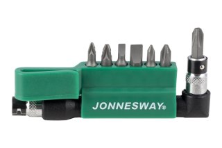 Jonnesway Zestaw bitów wkrętakowych 1/4" L=30mm z uchwytem S08H208S