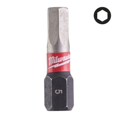 Milwaukee bit końcówka hex 2,5x 25mm/2szt. Shockwave 4932430893