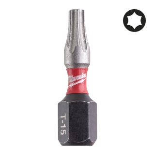Milwaukee bit końcówka t15 x 25mm/25szt. Shockwave 4932430873