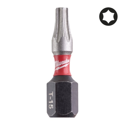 Milwaukee bit końcówka t15 x 25mm/25szt. Shockwave 4932430873