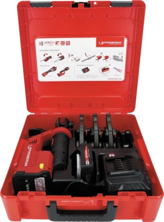 Rothenberger Romax Compact III SET TH16‑20‑26 – akumulatorowa zaciskarka 18 V