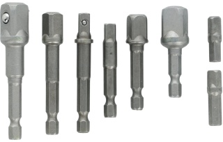 Drel Zestaw adapterów do wkrętarki pod klucze nasadowe 1/4 3/8 1/2 CON-ANR-3008