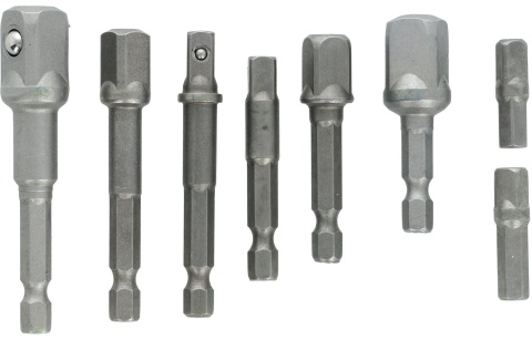 Drel Zestaw adapterów do wkrętarki pod klucze nasadowe 1/4 3/8 1/2 CON-ANR-3008