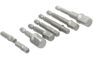 Drel Zestaw adapterów do wkrętarki pod klucze nasadowe 1/4 3/8 1/2 CON-ANR-3008