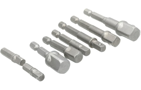 Drel Zestaw adapterów do wkrętarki pod klucze nasadowe 1/4 3/8 1/2 CON-ANR-3008