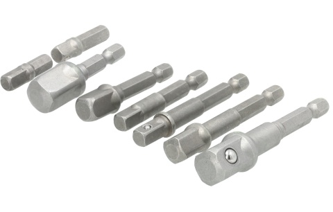 Drel Zestaw adapterów do wkrętarki pod klucze nasadowe 1/4 3/8 1/2 CON-ANR-3008