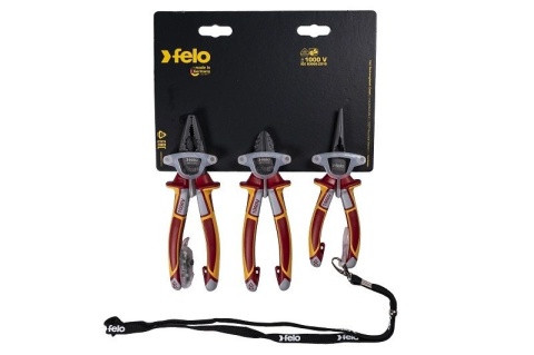Felo Zestaw szczypiec izolowanych VDE 1000V