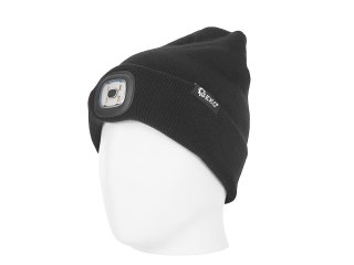GEKO Czapka zimowa akumulatorowa z lampką LED (czarna) (100) G90407
